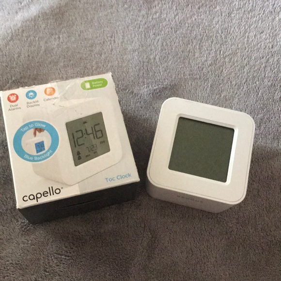 Capello Battery Powered Toc Clock Alarm Clocks Home & Kitchen